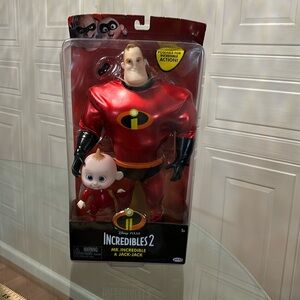 Brand new Disney Pixar INCREDIBLES 2 Mr. Incredible & Jack-Jack